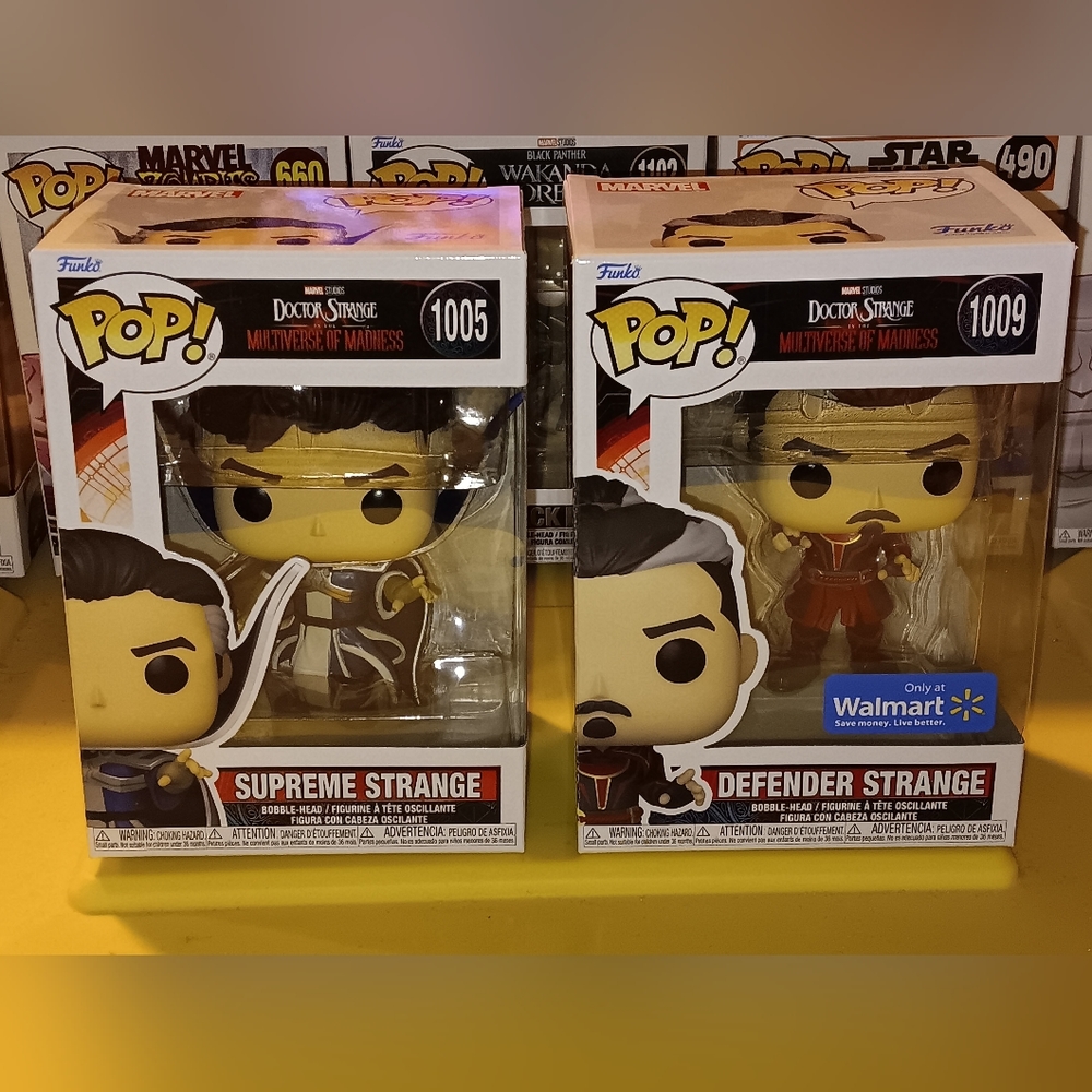 Funko pop!!Defender strange and Supreme strange-Multiverse of Madness(Pack of 2)